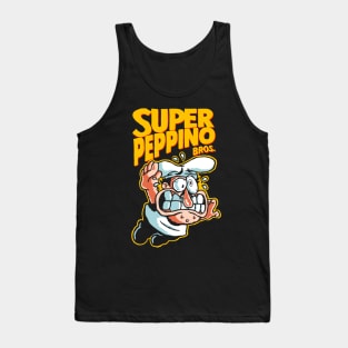 Super Peppino - Black Shirt Tank Top